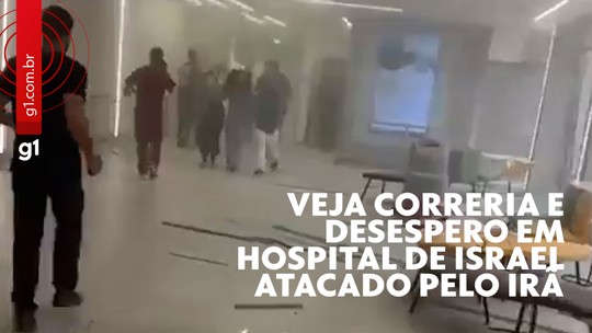 VÍDEO mostra correria e desespero em hospital de Israel atacado pelo Irã