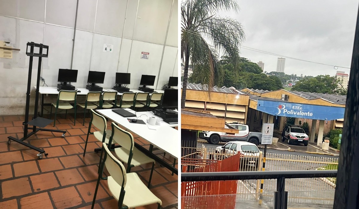 Escola técnica de Americana tem aulas suspensas após furto de televisões e computadores