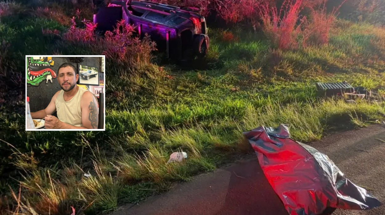 Motorista morre em grave acidente após carro sair da pista e cair em barranco no interior de SP