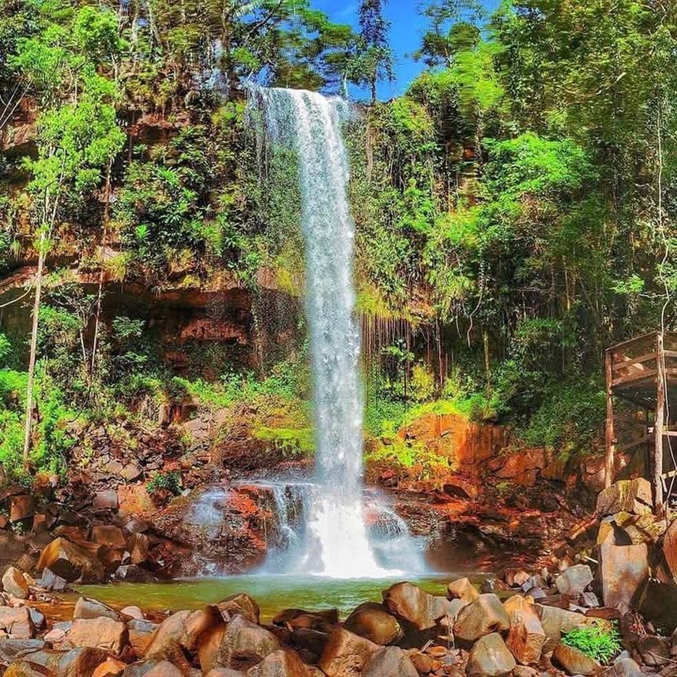 Cachoeira do rio Mandi  Foto: Vale das cachoeiras