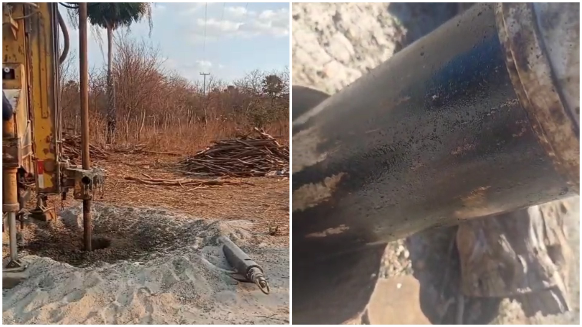 ANP visita sítio onde agricultor encontrou possível petróleo ao perfurar solo em busca de água