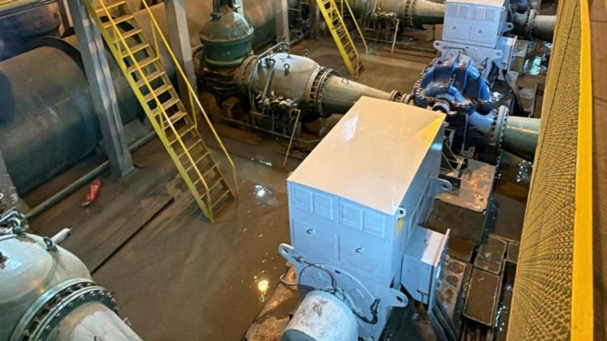 Vazamento provoca alagamento no Sistema Guandu e compromete abastecimento no Rio e na Baixada