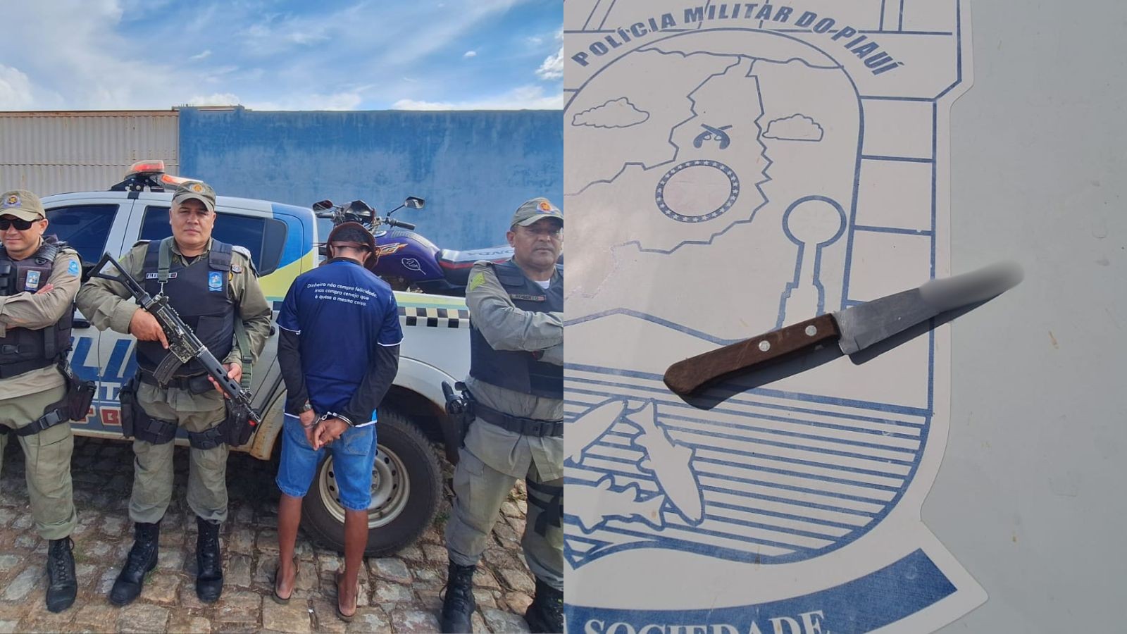 Padrasto é preso suspeito de esfaquear enteado no peito no interior do PI