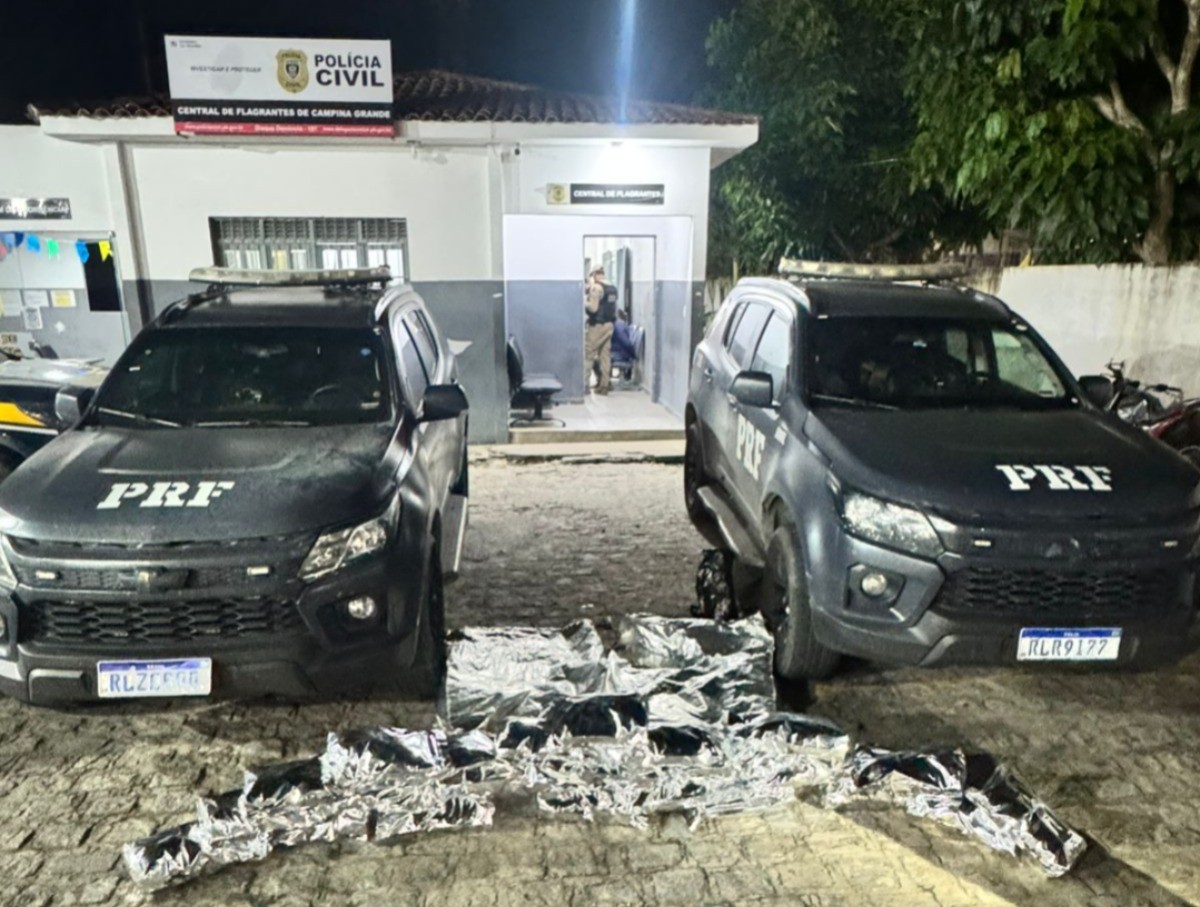 Quatro pessoas são presas suspeitas de transportar mais de 20 kg de skunk em veículos, no Agreste da Paraíba