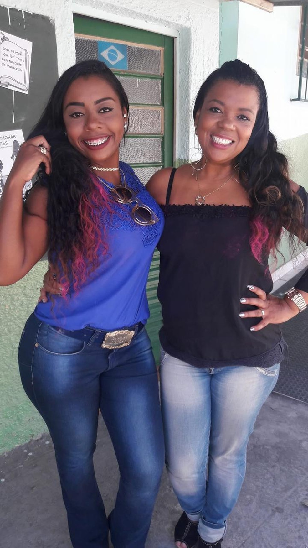 Mãe e filha contam história de esperança na educação — Foto: Karen Rosa/Arquivo Pessoal