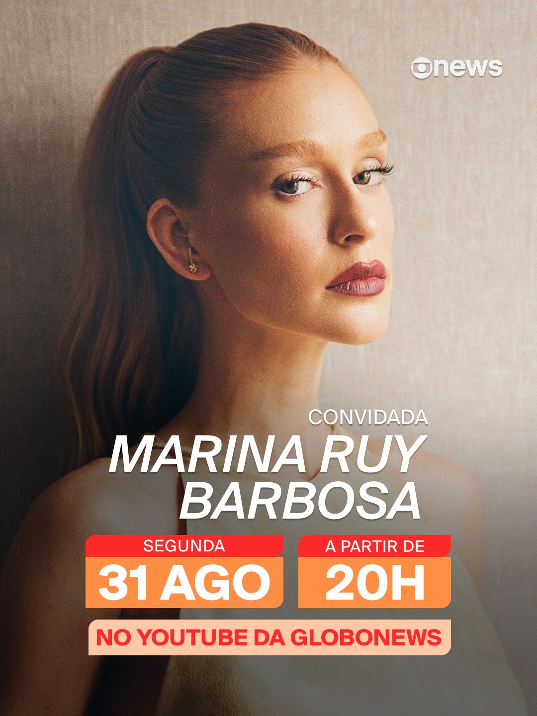 Marina Ruy Barbosa é a convidada do POD_i com Andréia Sadi desta segunda (31)