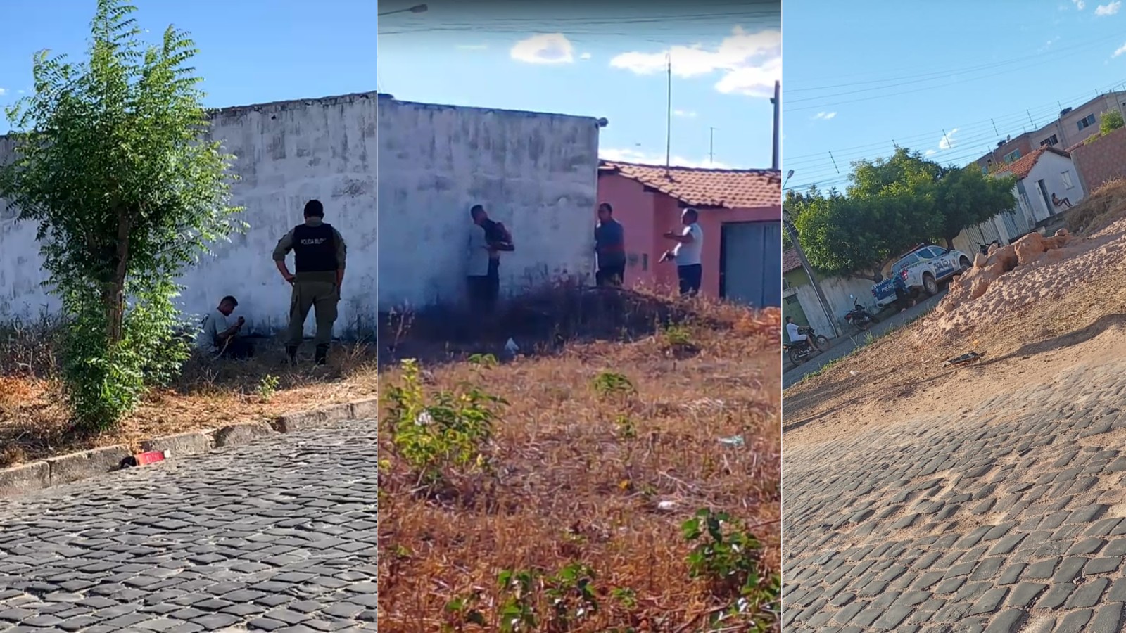 VÍDEO: homem faz mulher refém com faca no Piauí e se rende após negociação com PM