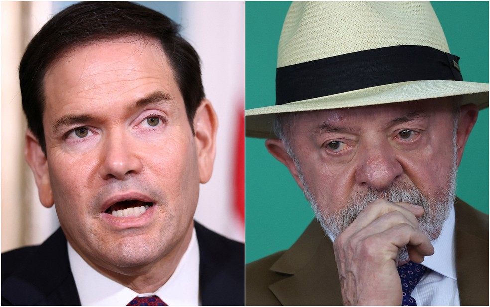 Marco Rubio e Lula — Foto: Kevin Lamarque/Reuters; Adriano Machado/Reuters