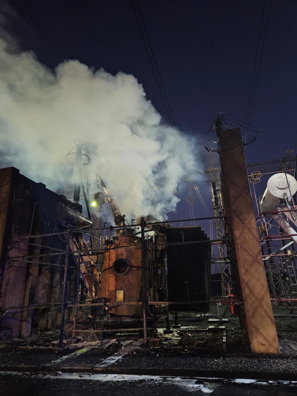 Subestação Bateias — Foto: Corpo de Bombeiros