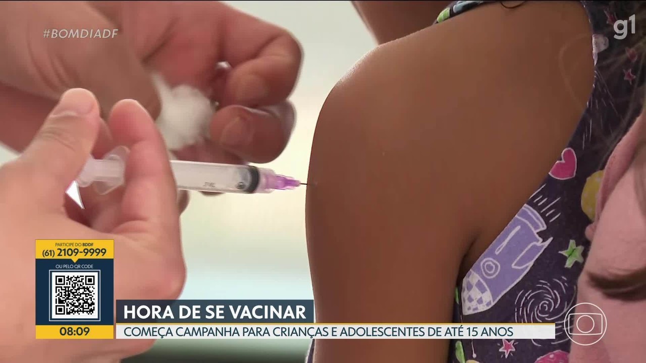 Multivacinação no DF: Campanha mira crianças e adolescentes com doses pendentes