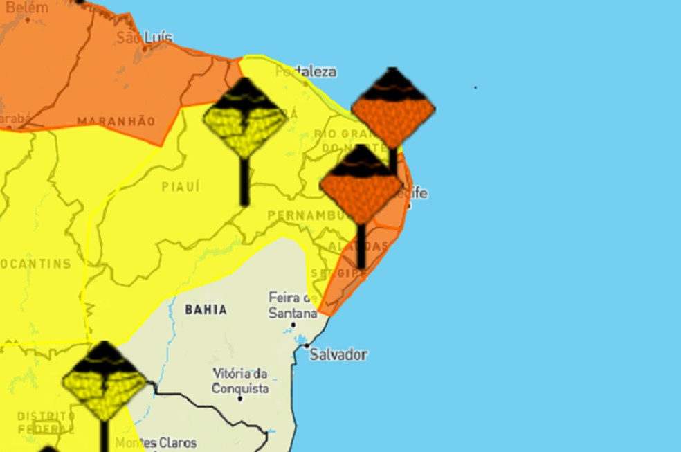 Região Norte tem alerta de chuvas intensas e Sul terá massa de ar frio;  veja previsão do tempo para a semana, Meio Ambiente