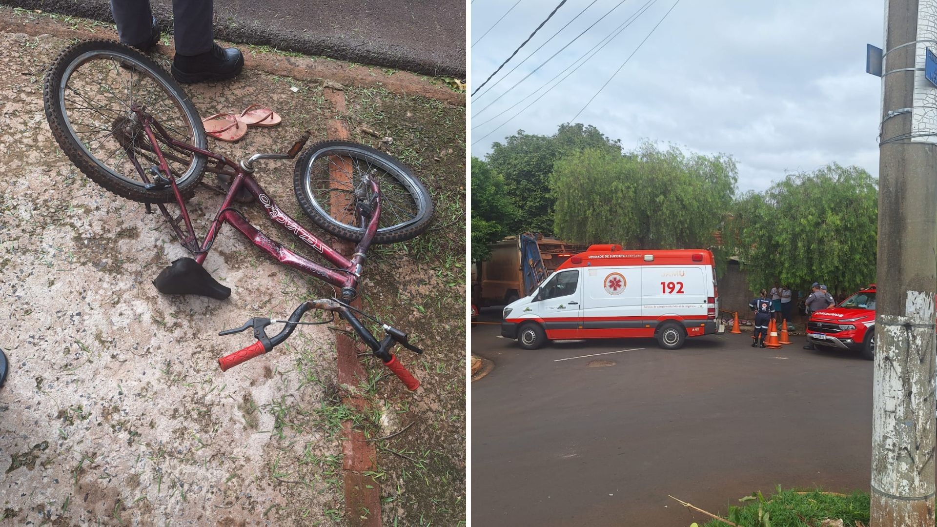 Menina de 7 anos morre após ser atropelada por caminhão da coleta de lixo no interior de SP