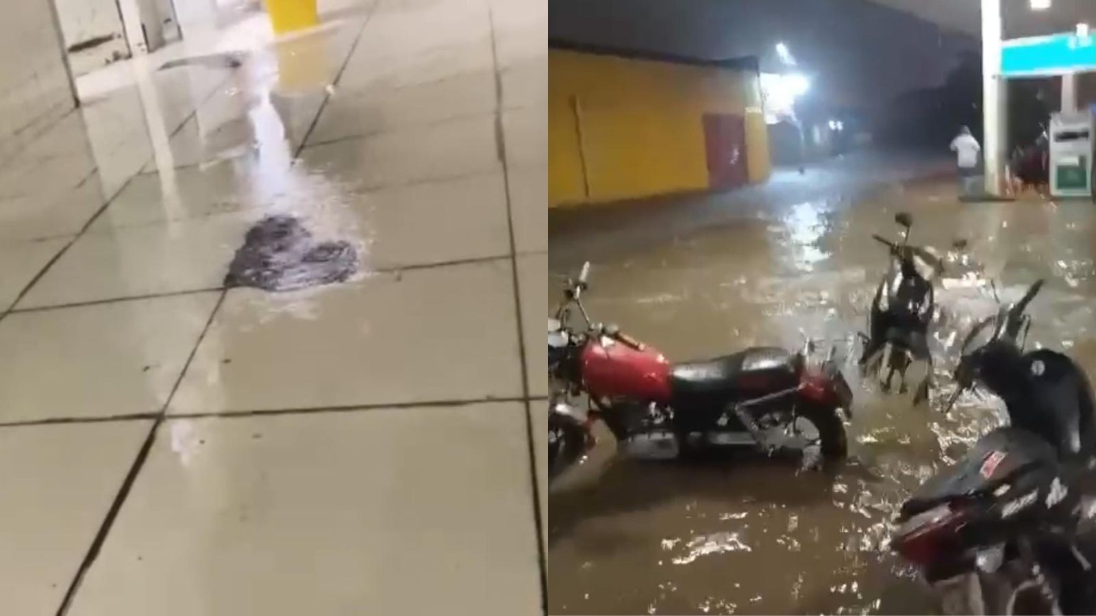 VÍDEO: Hospital fica alagado após fortes chuvas no interior do PI; ruas e casas também foram afetadas