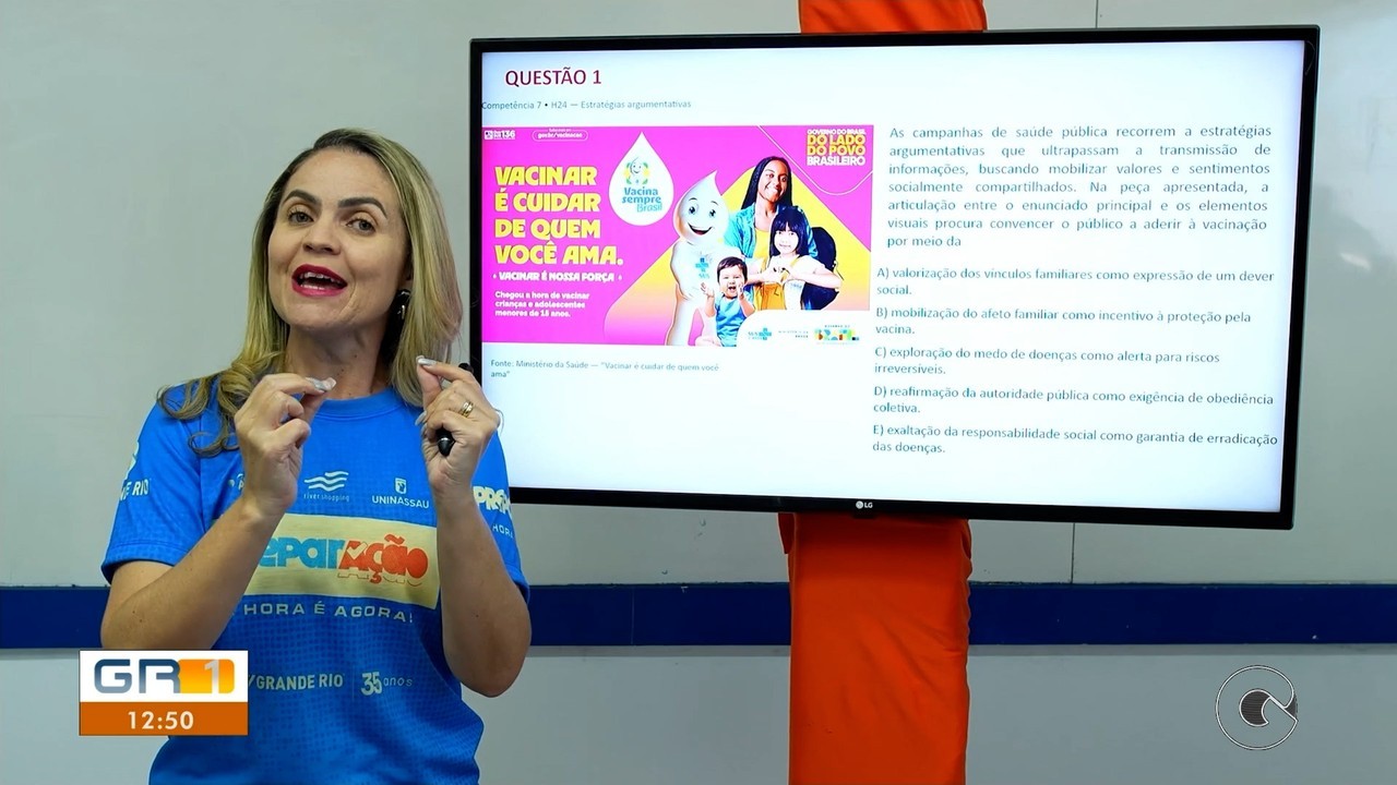 professora de linguagens dá dicas para interpretar elementos verbais e não verbais — Preparação Enem