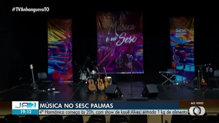Sesc Palmas terá 2ª edição do Quarta Harmônica, com show gratuito