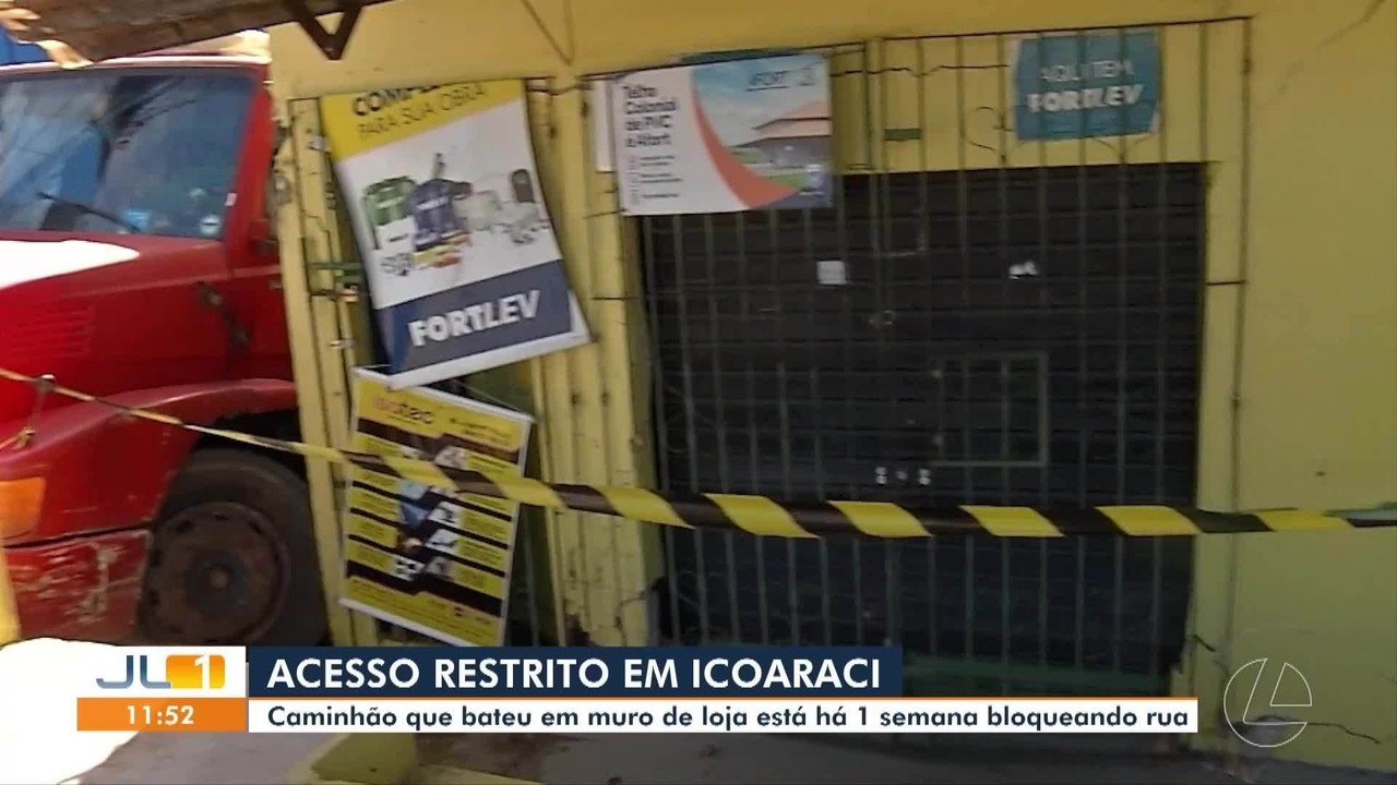 Rua está interditada há uma semana em Belém após caminhão ba