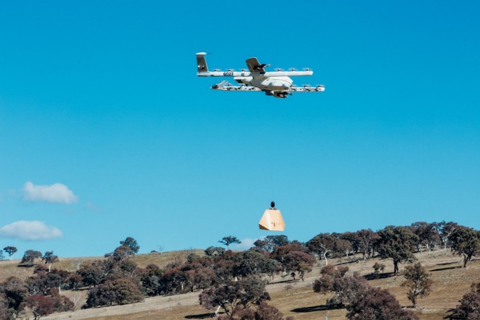 Alphabet wing drone store delivery