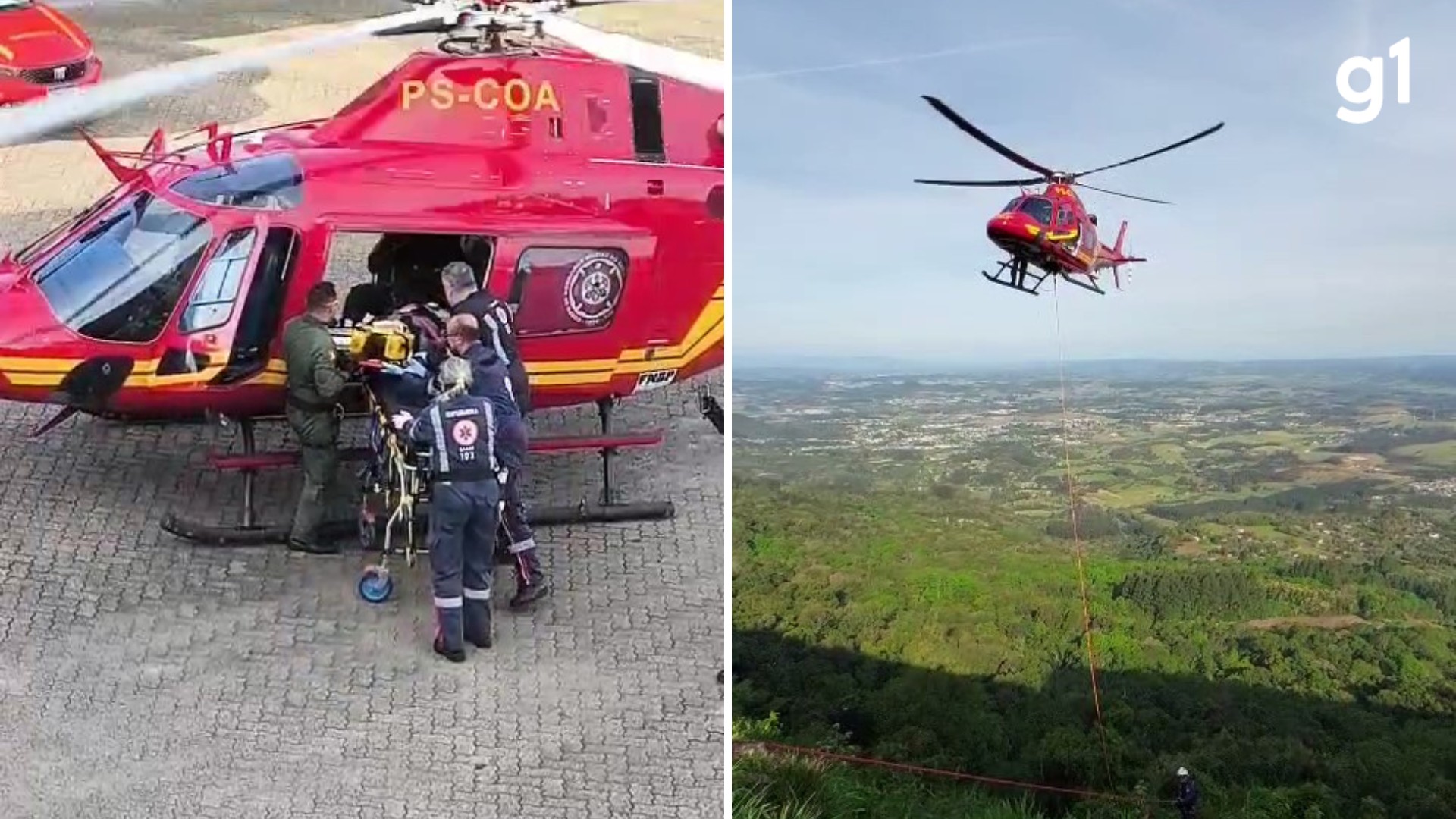 Turista mineira sofre acidente durante voo de paraglider em morro no RS; marido relata múltiplas fraturas