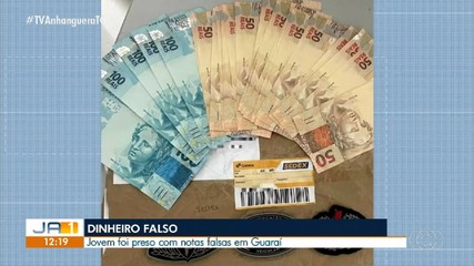 Jovem compra dinheiro falso e é preso ao receber pacote com cédulas em Guaraí