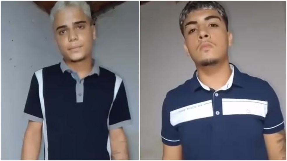 Iago Evangelista Barros e João Emanuel Duarte, ambos de 19 anos, foram mortos a tiros em Fortaleza após serem interrogados por membros de facção criminosa. — Foto: Reprodução