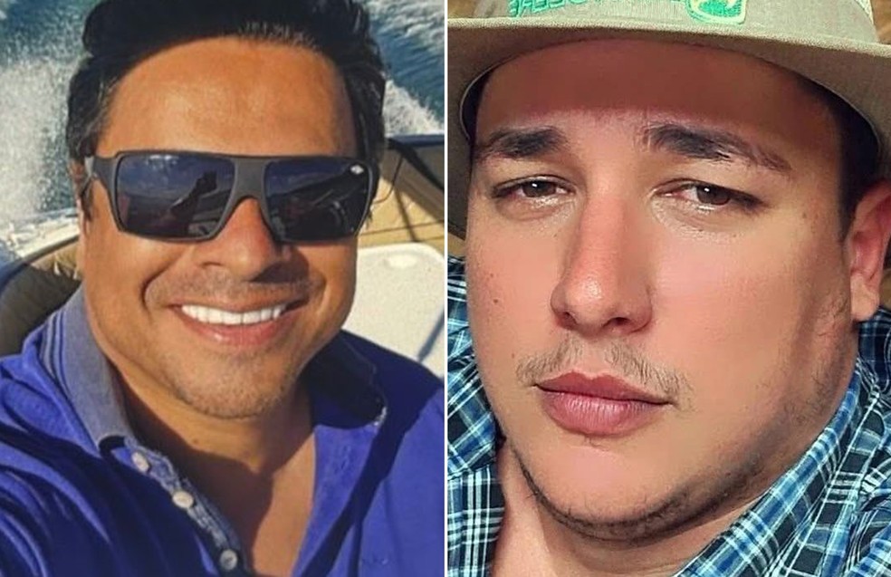 Pedro Júnior Batista Campos (à esquerda) foi morto por Marcos Vinícius Sacardo em Miguelópolis, SP — Foto: Reprodução/Redes Sociais