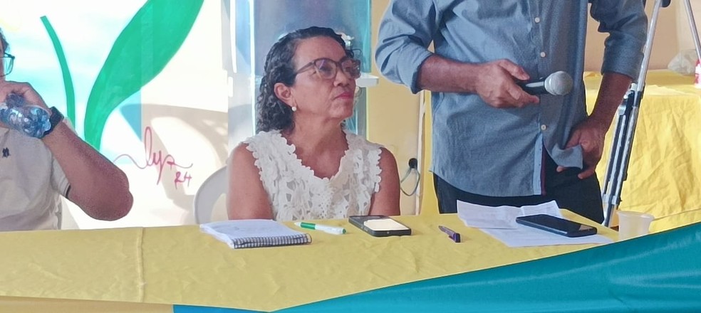 Perpetua Rodrigues foi anunciada como candidata à prefeitura de Petrolina pelo PSOL e Rede Sustentabilidade — Foto: Clédiston Ancelmo/ TV Grande Rio