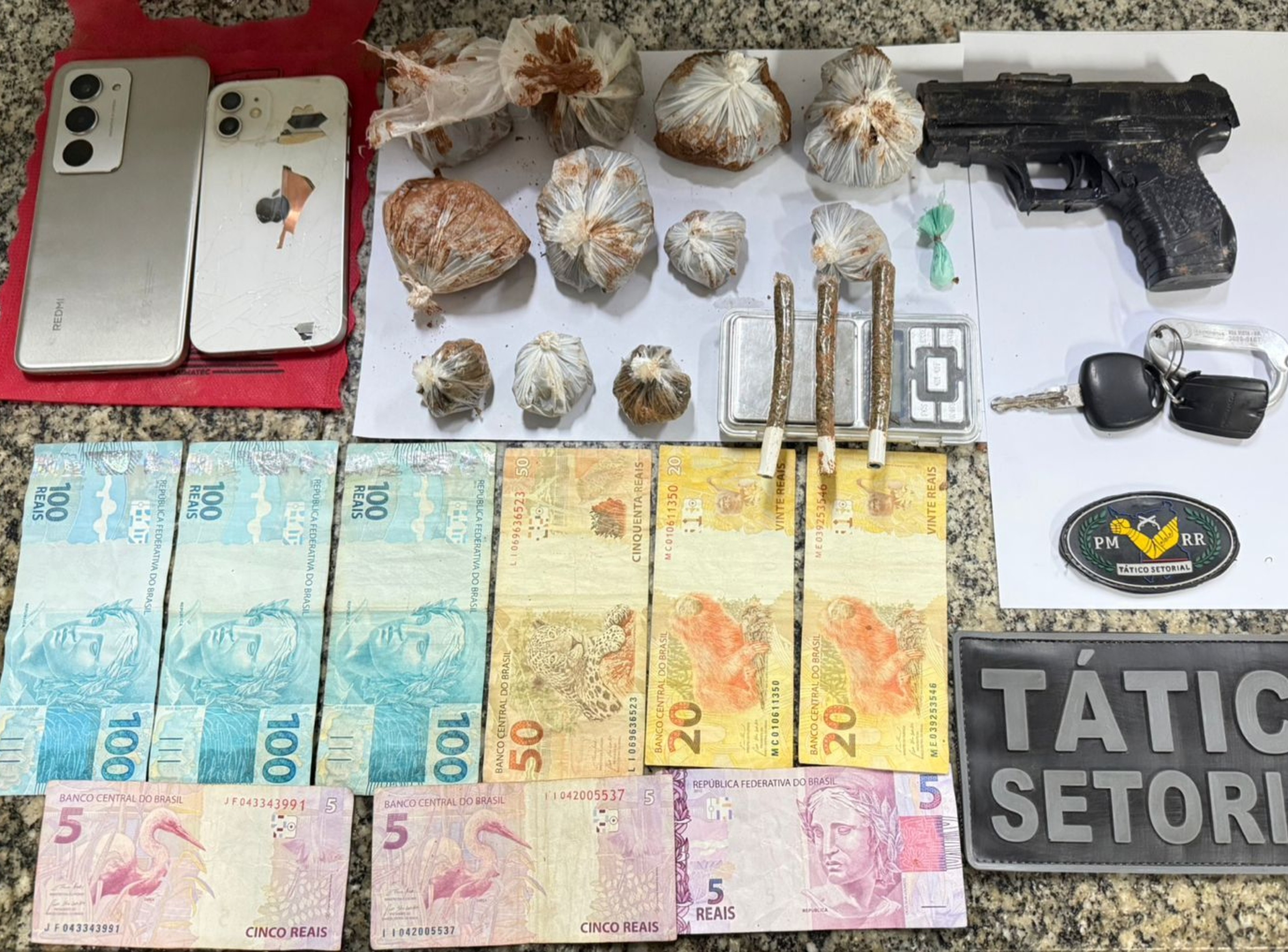 Empresário tenta atropelar PM e é preso com skunk, cocaína e simulacro de arma em Boa Vista