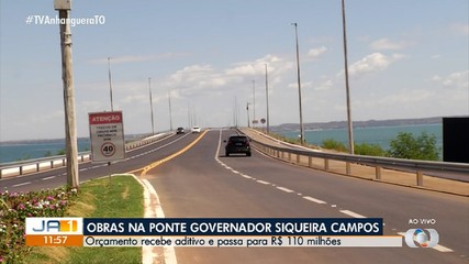 Orçamento das obras da ponte Governador Siqueira Campos recebe aditivo