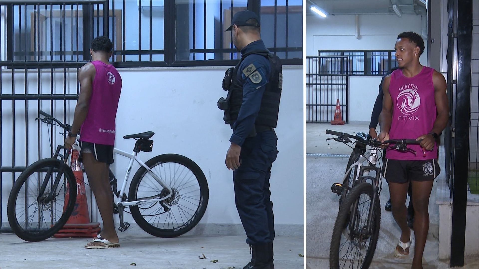 Lutador de jiu-jítsu tem bicicleta furtada, corre atrás do suspeito, dá 'mata-leão' e recupera veículo em Vitória