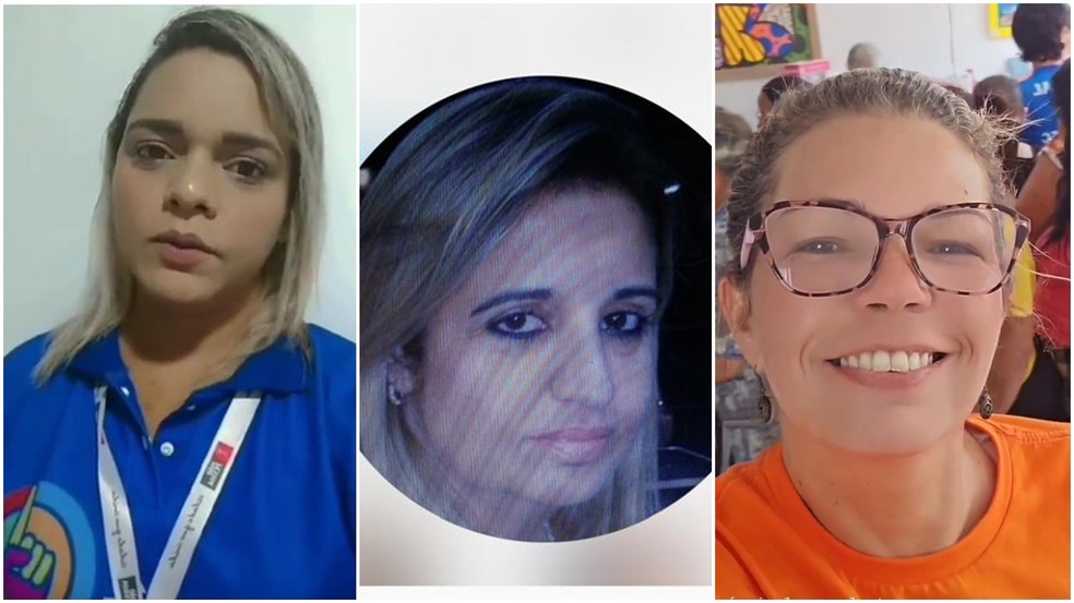 Além de Raíssa Lacerda, Polícia Federal prendeu Kaline Neres do Nascimento Rodrigues; Pollyanna Monteiro Dantas dos Santos; e Taciana Batista do Nascimento, respectivamente — Foto: Reprodução