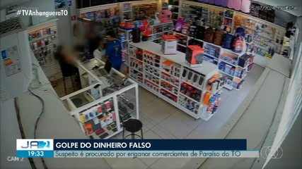 Homem que comprou produtos com dinheiro falso é procurado em Paraíso do Tocantins
