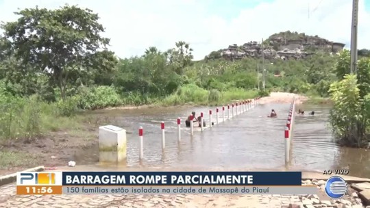 Férias escolares são antecipadas após barragem romper e deixar população isolada no Sul do Piauí; região tem previsão de 100 mm de chuva - Programa: PITV 1ª Edição 