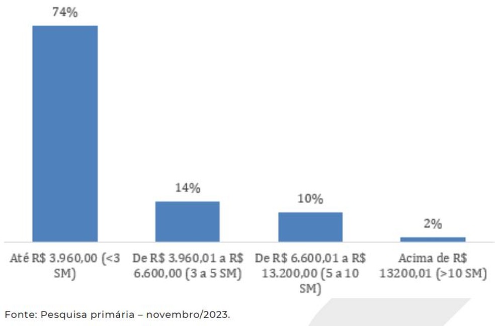 Maioria das dívidas é de aproximadamente dois e seis salários mínimos, diz pesquisa — Foto: Reprodução