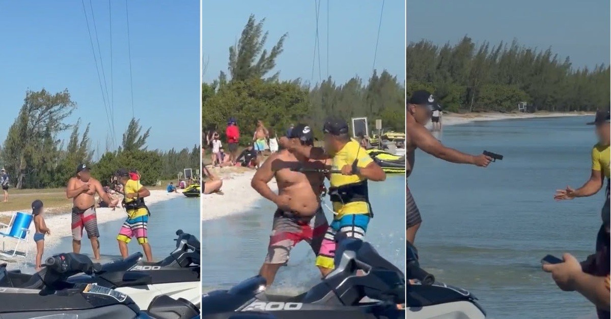 Banhista aponta arma para velejador, mas disparo falha em Arraial | G1