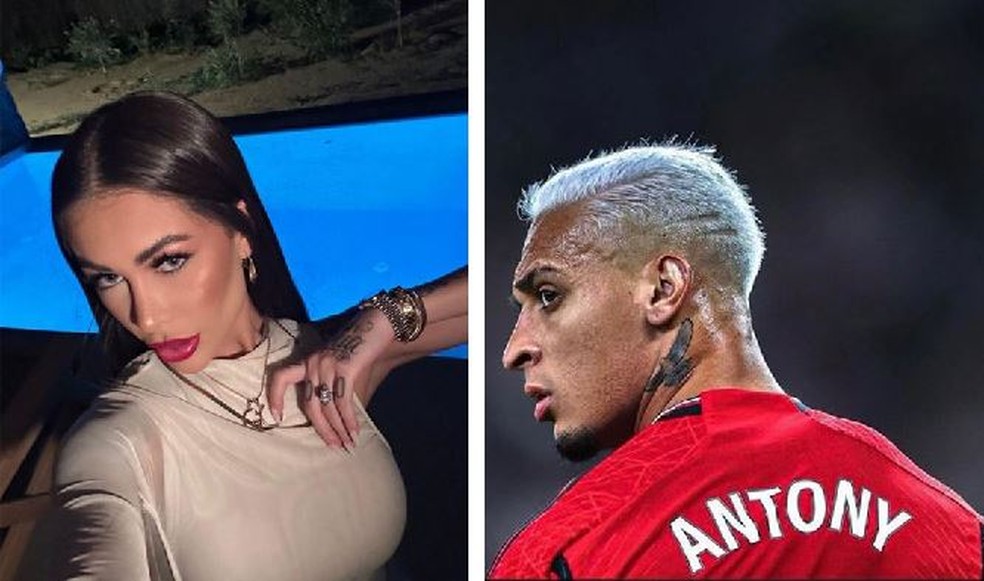 Gabriela Cavallin acusa o ex-namorado Antony, jogador do Manchester United e da Seleção, de agressão — Foto: Reprodução/Arquivo pessoal