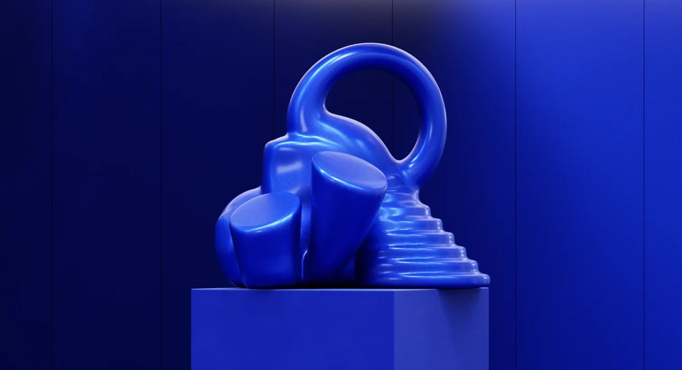 Azul cobalto "lightning blue" será uma das cores de 2027, de acordo com a consultoria WGSN. — Foto: WGSN/Divulgação