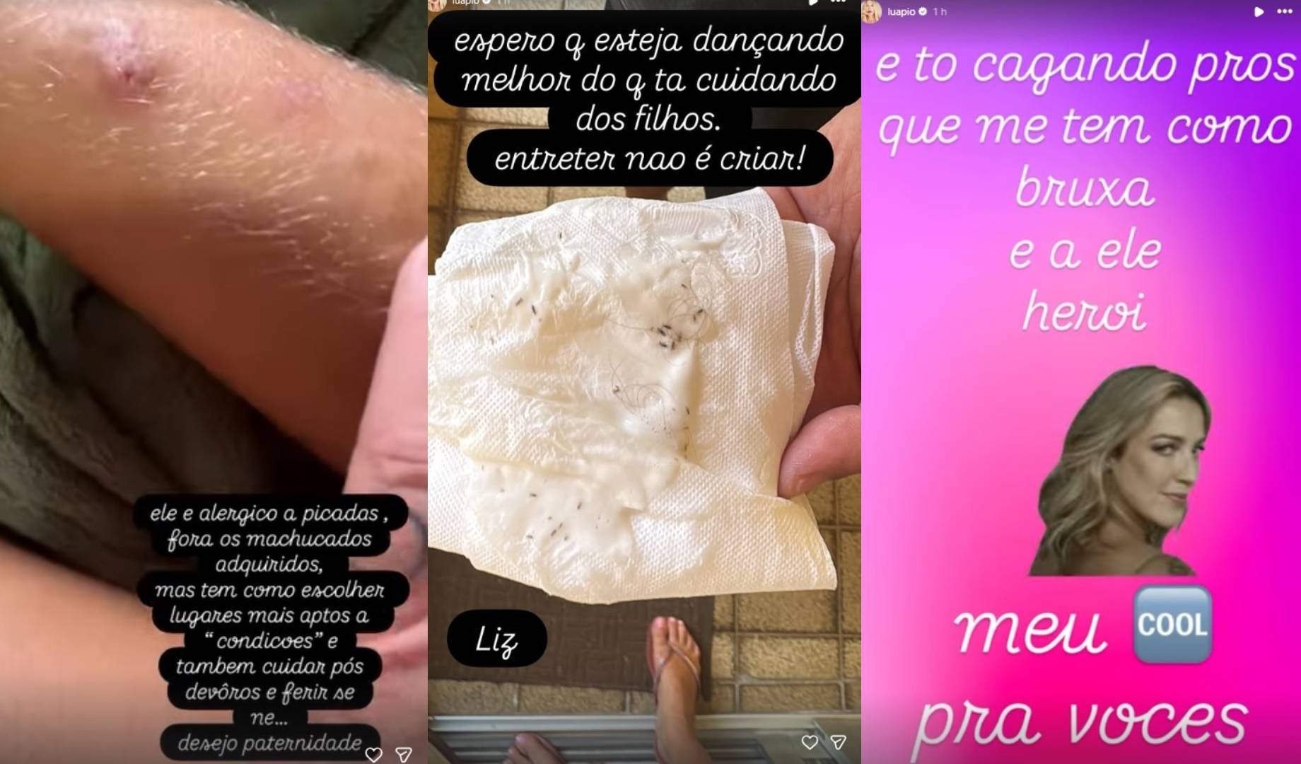 Luana Piovani critica Pedro Scooby após encontrar piolho em filha: 'Entreter não é cuidar'