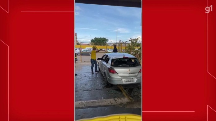 Homem é detido após quebrar vidro de carro de motorista de aplicativo em  Cuiabá, Mato Grosso