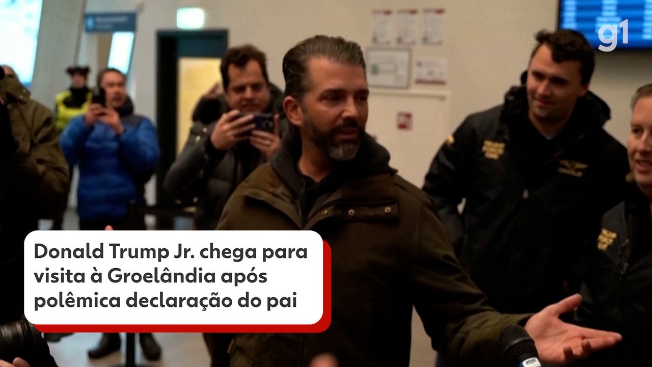 Donald Trump Jr. visita Groelândia após pai dizer que 'propriedade e controle' da ilha pelos EUA são 'necessidade absoluta'