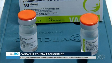 Crianças com menos de 5 anos já podem ser vacinadas contra poliomielite no TO