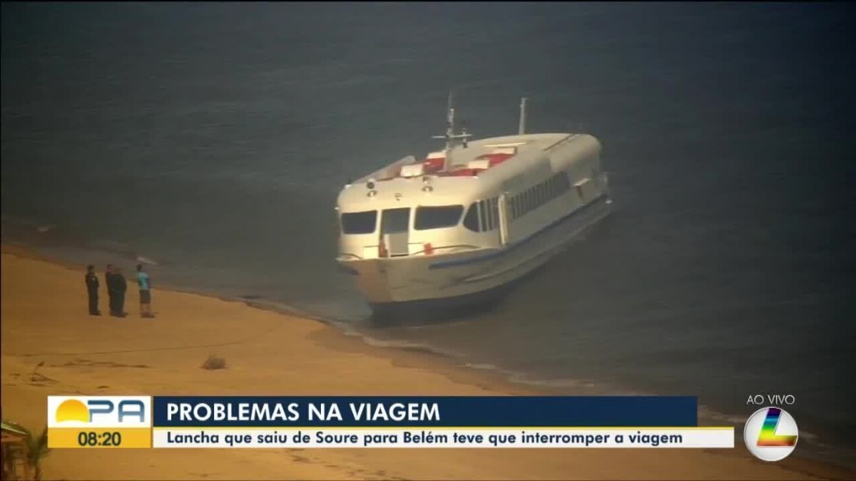 Lancha que saiu do Marajó atraca emergencialmente em Mosqueiro, ilha de Belém, após pane