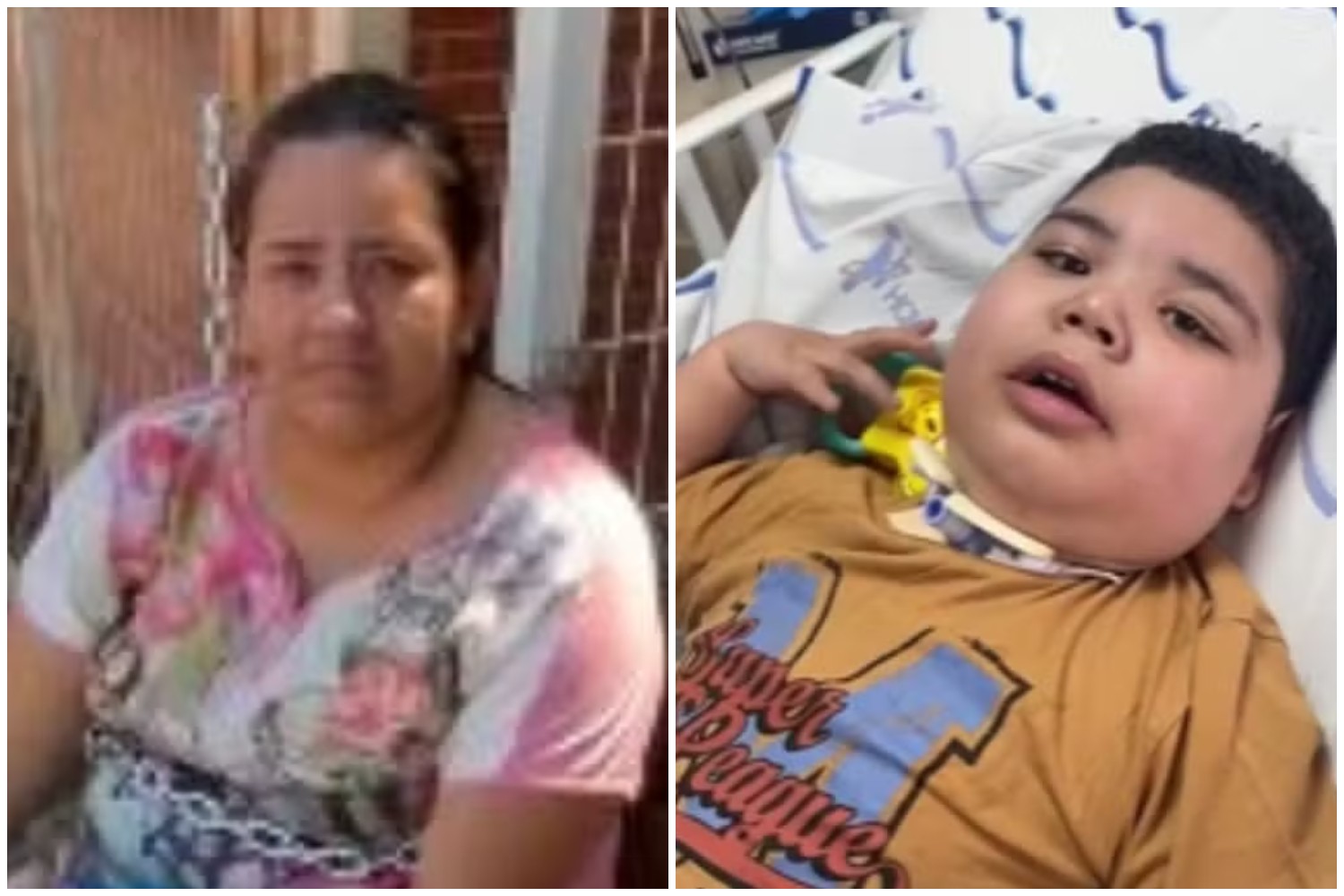Mãe que se acorrentou em hospital por cirurgia do filho desabafa após saber que procedimento não será possível: 'Eu tentei o melhor'