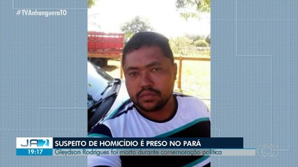 Suspeito de matar homem no interior do TO é preso no Pará