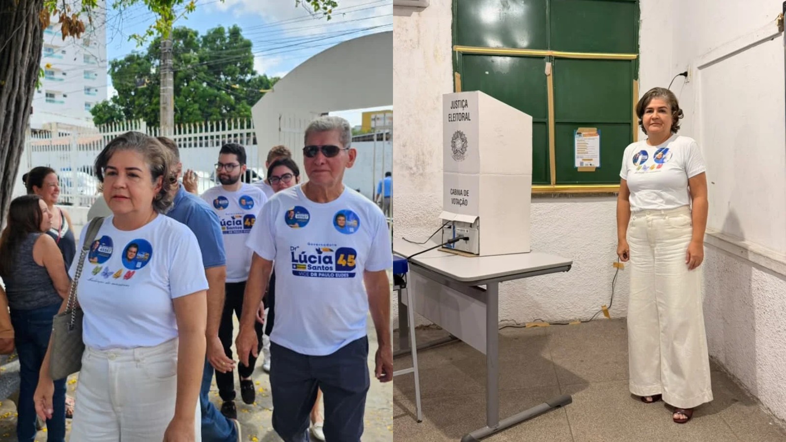 Lúcia Santos (PSDB) vota em Teresina