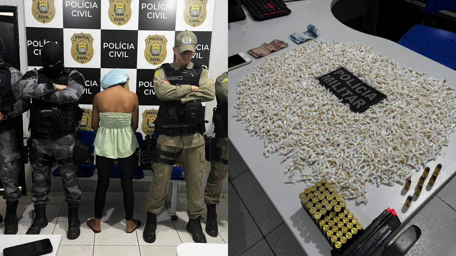 Mulher é presa ao carregar mais de 2,3 mil pedras de crack dentro de ônibus em rodoviária no Piauí 