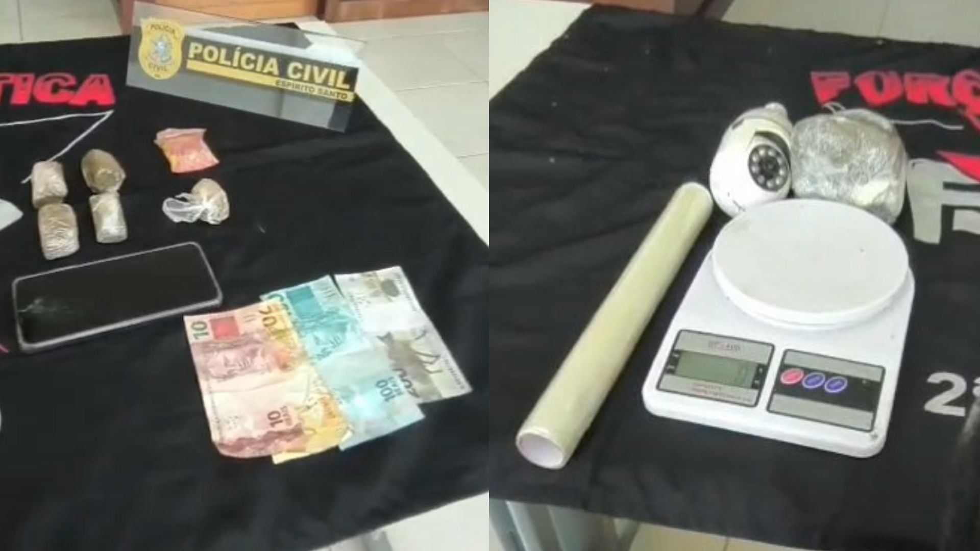 Pai, filho e nora suspeitos de tráfico de drogas são presos no ES