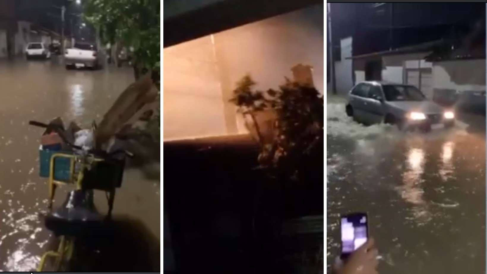Chuva provoca pontos de alagamentos em Cachoeira Paulista e Lorena, SP