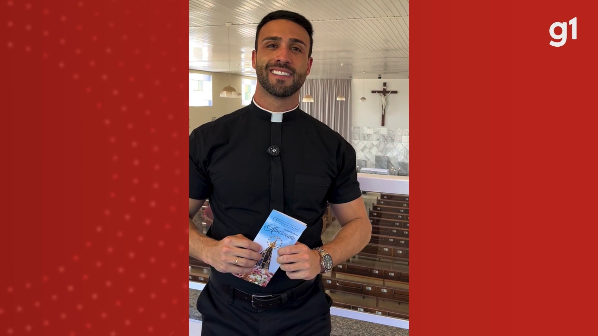 Padre de MG viraliza nas redes pela aparência e divide opiniões; paróquia limita comentários