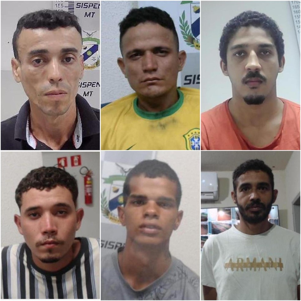 Seis presos fugiram do Complexo Industrial Ahmenon Lemos Dantas, em Várzea Grande — Foto: Sejus-MT