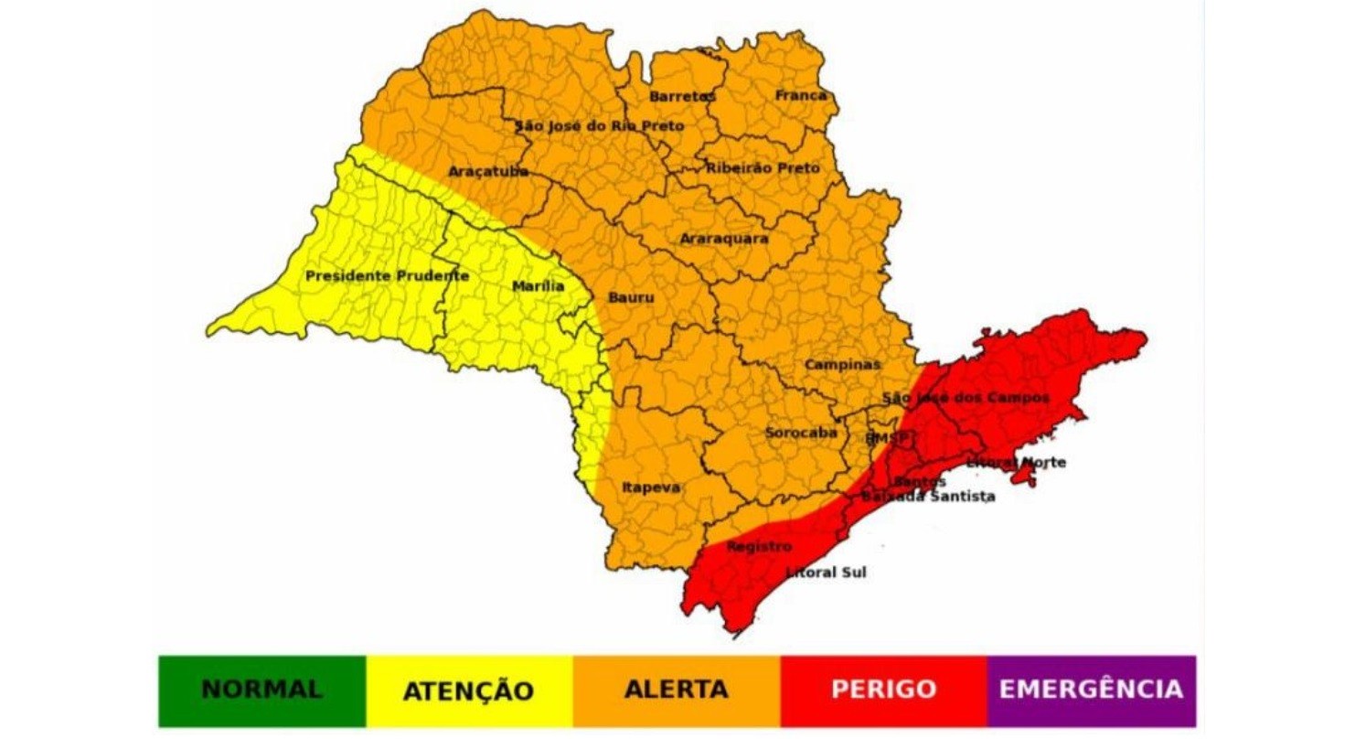Tempo abafado e chuvas intensas: região de Piracicaba integra alerta da Defesa Civil a partir de domingo